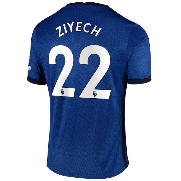 Maillot Football Chelsea NO.22 Ziyech Domicile 2020-21 Bleu